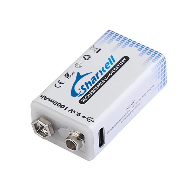 Литий-ионная аккумуляторная батарея 9 В, 1000 мАч