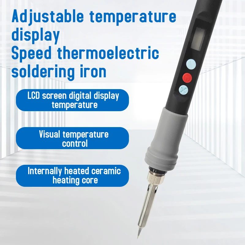 Adjustable Temperature Electric Soldering Iron 220V 110V90W Welding Solder Rework Station Heat Pencil Tips Repair Tools