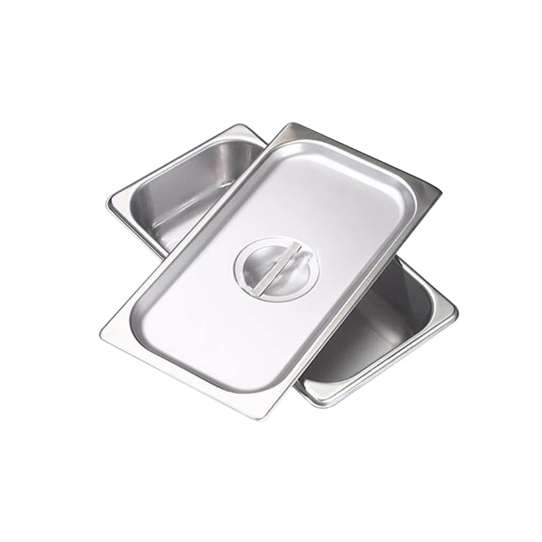Stainless Steel Instrument Tray with Lid & Handle Grip Tool Instrument Holder Multi-Function Storage