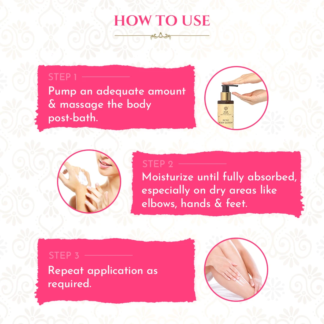Buy Rose Body Lotion with Milk & Shea For Dull  Nourishes Hydrates & Moisturizes Skin Uses Lotion By Exporters