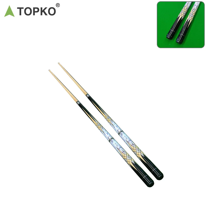 TOPKO High Quality Billiard Snooker Cue 145cm Maple wood Pool Game Snooker & Billiard Pool Cue Stick