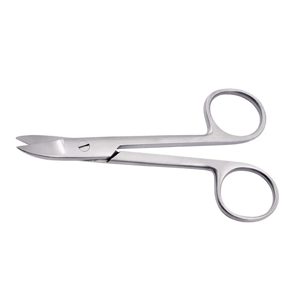 Beebee Crown & Bridges Scissors 4.5 Super Cut High quality in wholesale low price Crown & Collar Cutting Scissor Curved Serrated