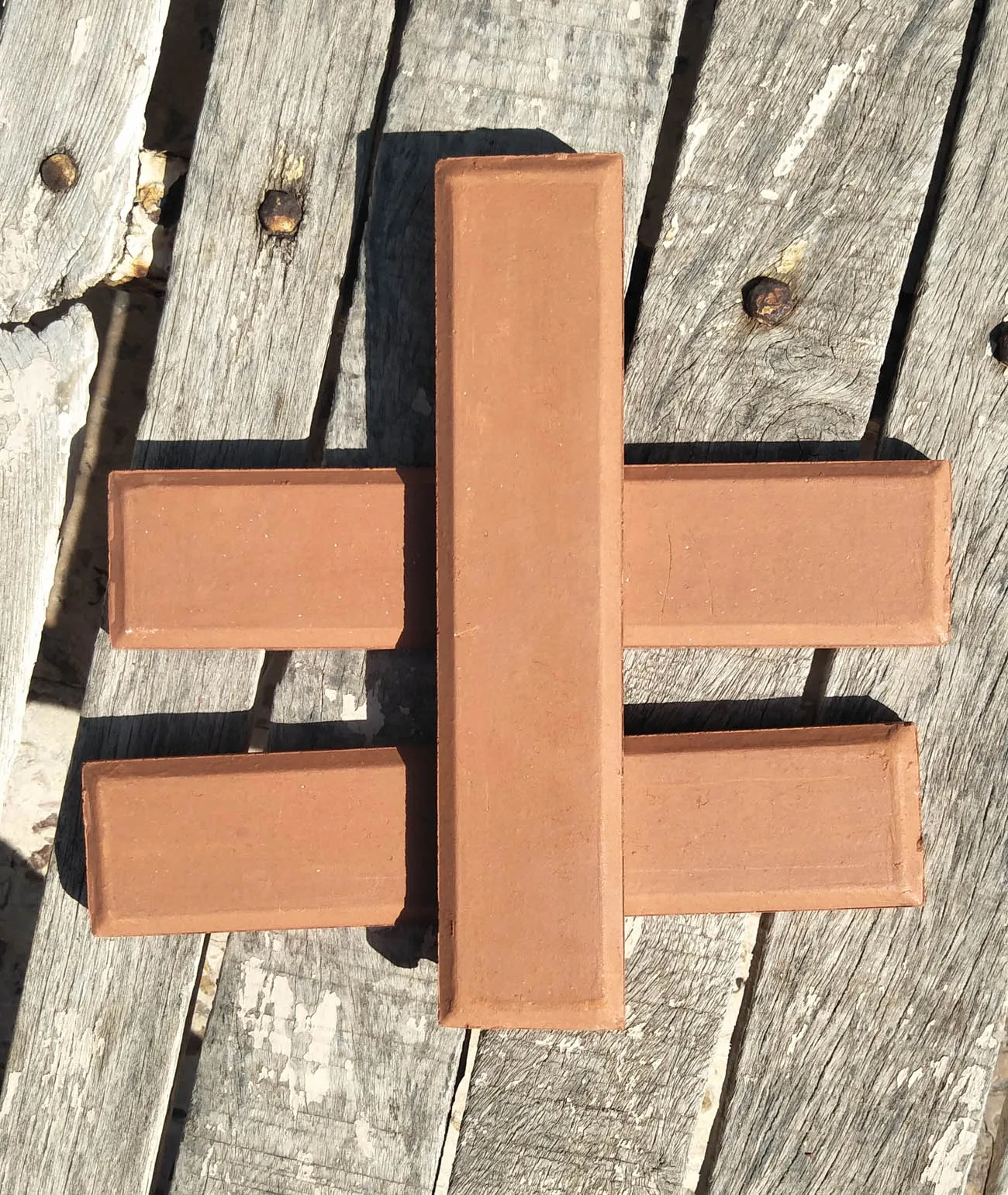 9X2 inch Red clay terracotta wall cladding and clay floor tiles for garden indoor outdoor floor and wall brick covering cladding