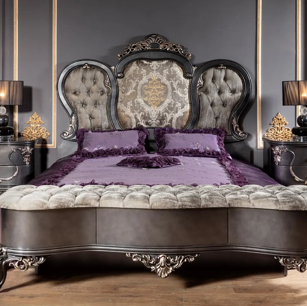 High quality special prestigious bedroom furniture with exclusive quality meticulous curving