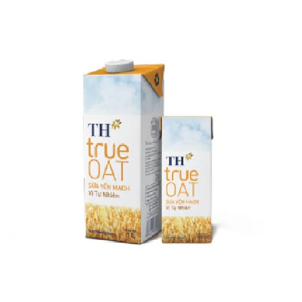 TH true OAT Natural Plain Oatmilk 180ml Weight Control Box Bulk Carton Blended Organic Grain Vegan Oat Milk