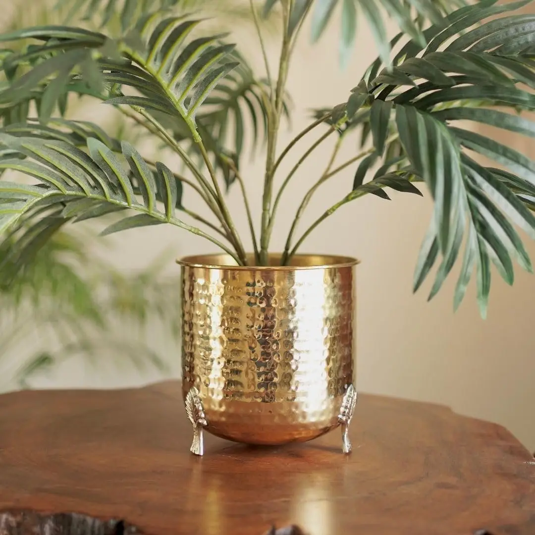 Premium Quality Custom Outdoor Decorative Metal Planters Chic Contemporary Flower Pot for Home Garden from India