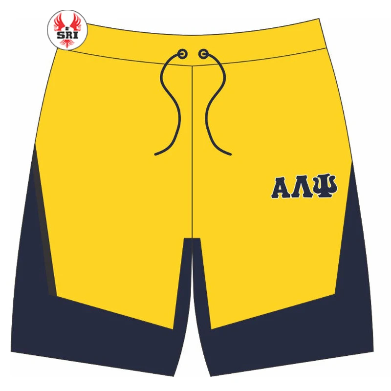 Alpha Lambda Psi Sorority Embroidery Women Windbreaker Shorts | ALP Sorority Embroidered Custom Made Polyester Ladies shorts