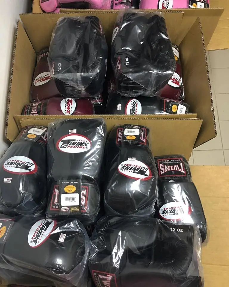 Wholesale Printed Twins Boxing Gloves Professional Sparring Gloves Real Leather Custom Logo Boxing Gloves