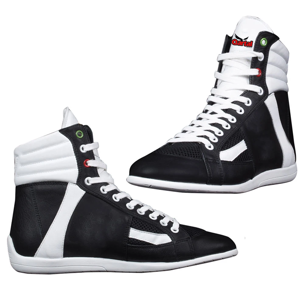Customizable Boxing Shoes - Good Quality, Full Synthetic Leather Upper, Tight Wave Nylon, with Your Logo and Design