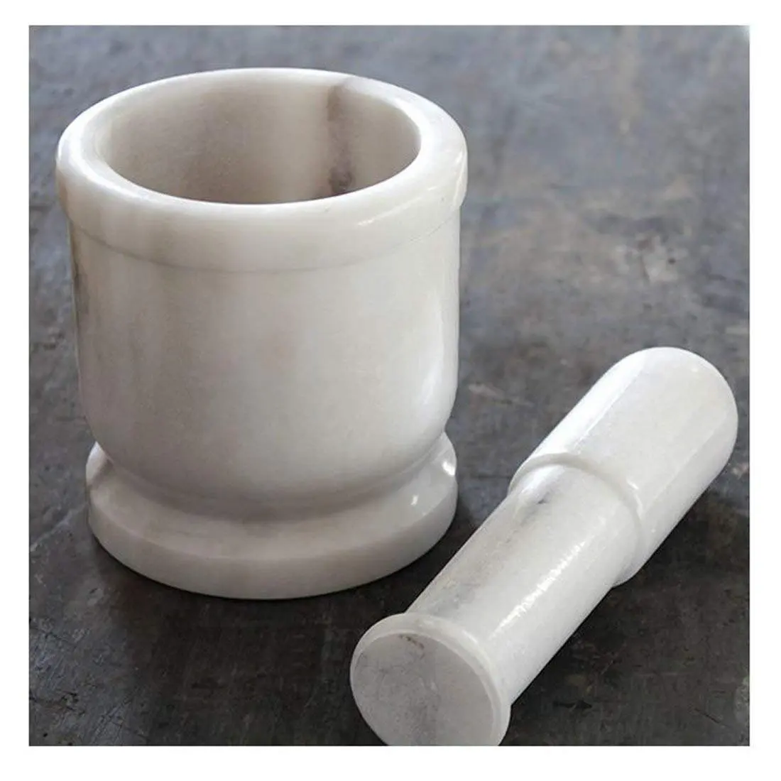 Mortar and Pestle Low Priced White Marble Mortar Pestle Bowl Unique Stone Handicraft Garlic Grinder Sale Spice Tool Kitchen