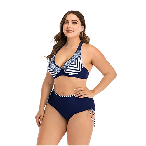 2023 Swimwear Sexy Bikini Women blue color with sublimation Bikini Set High Waist Bikinis Two Piece Swimsuit Women Bathing Suits