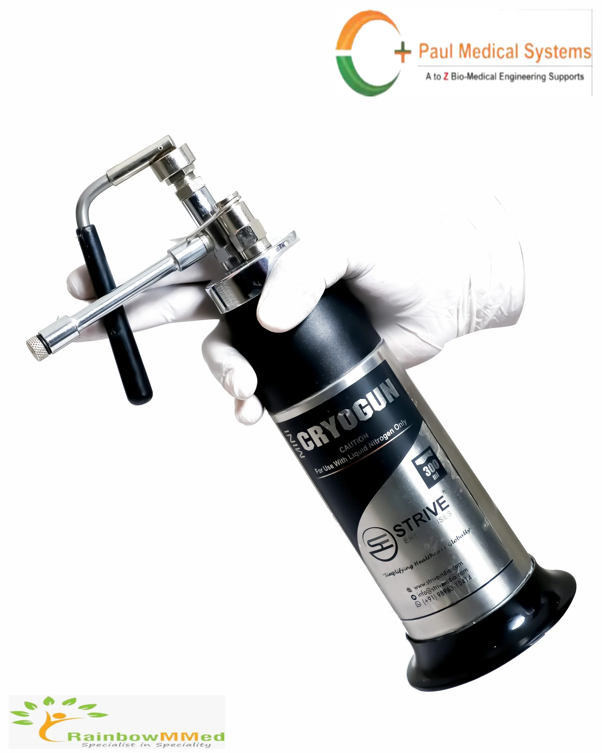 Mini cryo gun liquid nitrogen system stainless steel mini cryo gun 500ml Liquid nitrogen new liquid nitrogen spray mini cryo gun