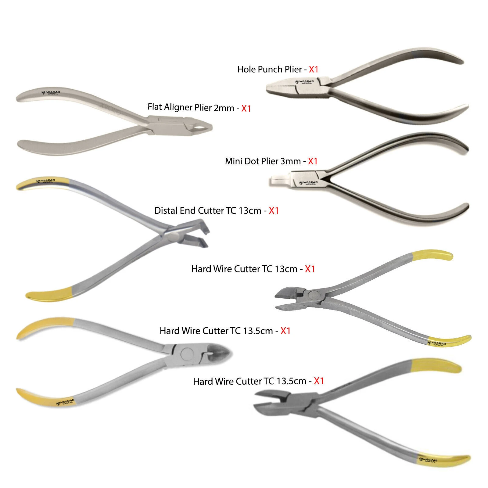 HOT SALE MEERAB Professional Dental Pliers Orthodontic Braces Wire Bending Loop Forming Alicates CE APPROVED