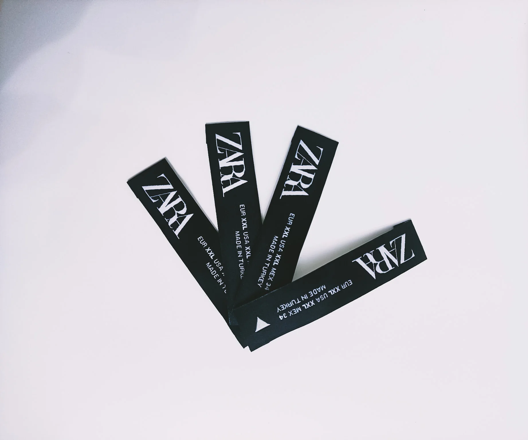 Fashion Free Sample New Design Woven Private White Labels Clothing Manufacturer Made In Turkey  Cotton Custom Clothes Label