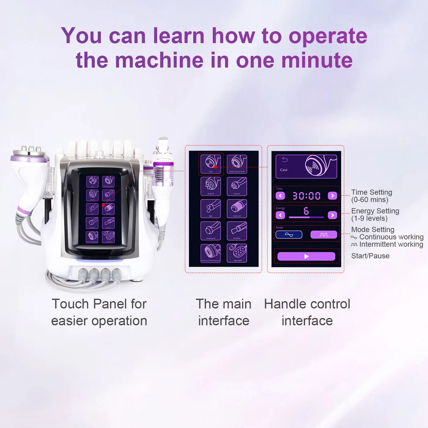 New 2.5 40K Vacuum RF Body Fat Slimming Fat Loss Skin Lifting Machine