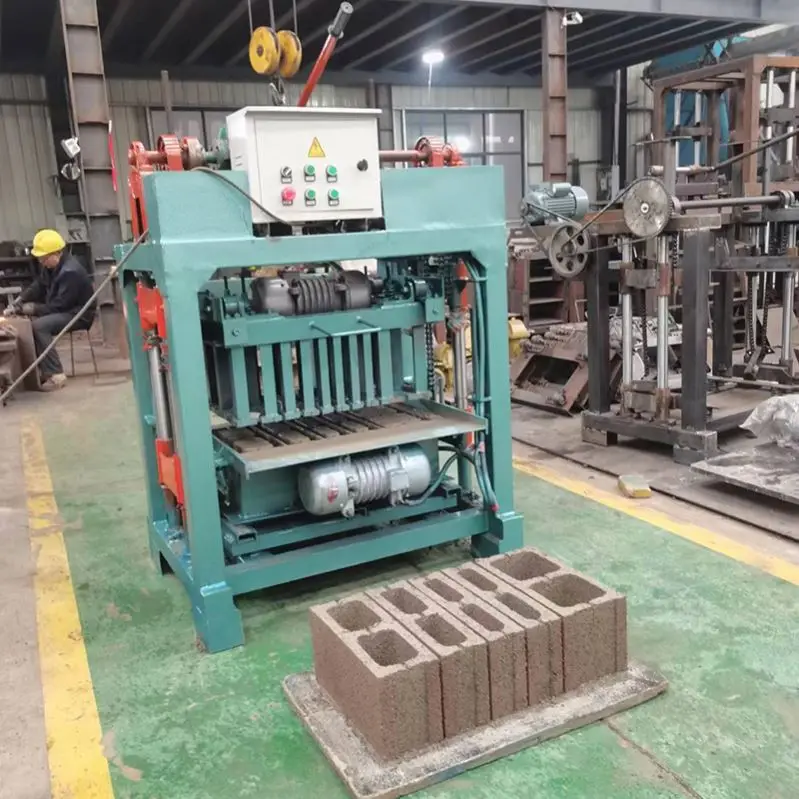 Electric building block machine brick making High Quality clay interlocking Mud Brick Making Machine Price sale in nigeria