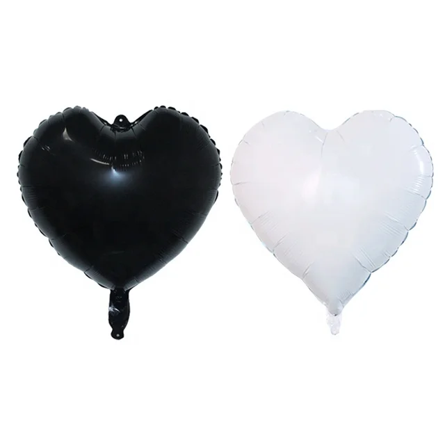 BONA Balloons 18 Inches Pack With Straw Love Mini Heart Balloon 10 Inch Kits Party Backdrop Decoration Anniversary Foil Balloons