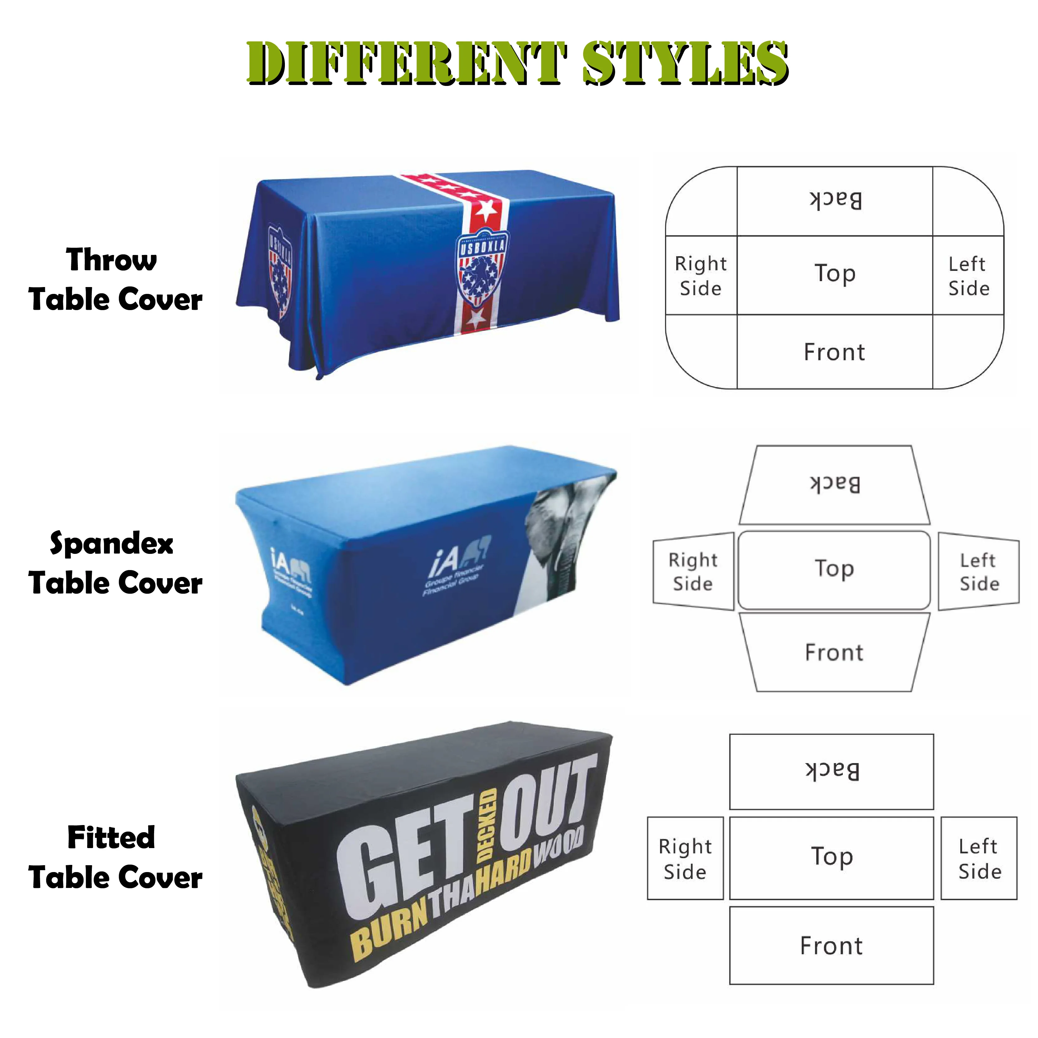 Advertising Bar Cover Round Tablecloth For Event Wedding Decoration Party Polyester Stretch Spandex Custom Table Cloth With Logo