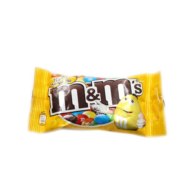 M&Ms Choco Candies Milk Chocolate Beans 30.6g Peanut Chocolate Beans