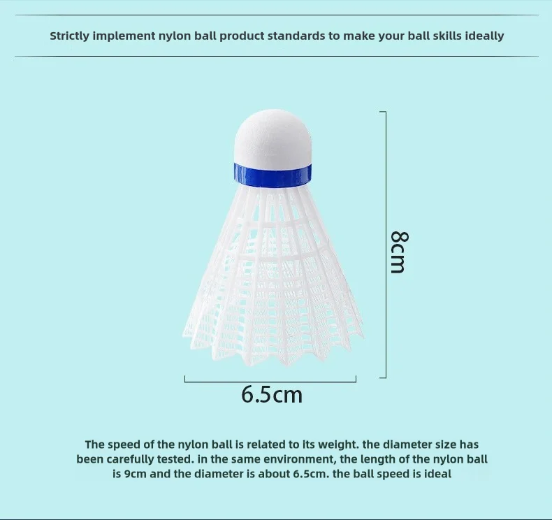 Wholesale Plastic Shuttle Cock white/yellow Colour Badminton Nylon/Plastic Shuttlecock By Standard International