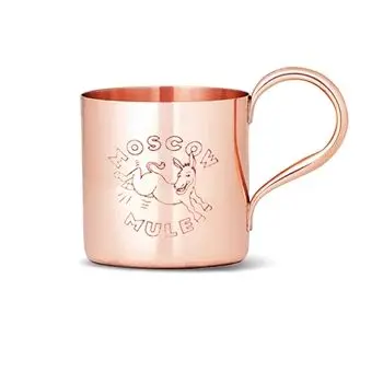 Mirror Polished Moscow Mule Mug High Quality Copper Coffee Tea Drinking Mug Customize Printed Very Elegant Mule Mug And Cup Sale