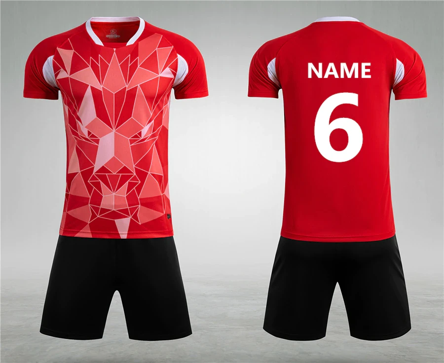 Custom Men Kids Team Soccer Jersey and Shorts Youth Boys Shirts Soccer Uniform Kit Girls Indoor Turf Sport Outfit