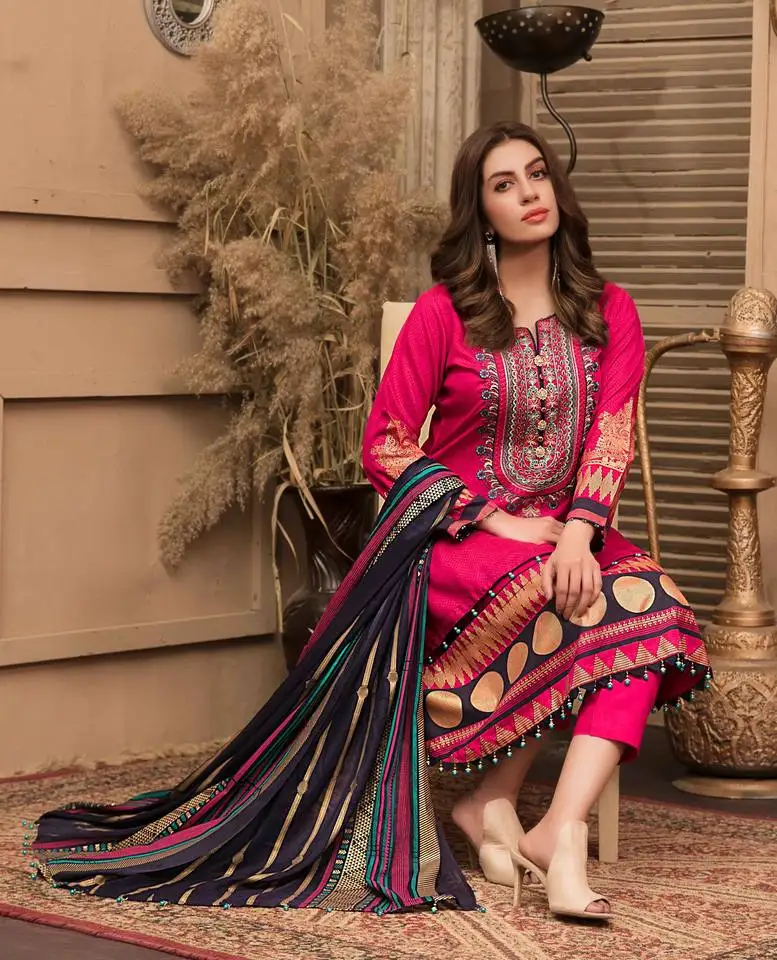 Pakistani shalwar kameez Cheap India and Pakistan Clothing Lenin dresses For Sale 2023