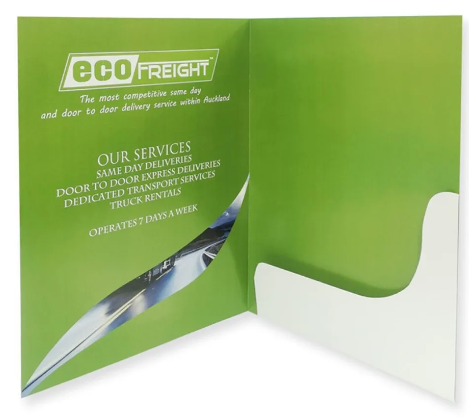 Presentation Folder Manufacture Custom Printing A4 Paper Document File Pocket Folding Folder With Flap
