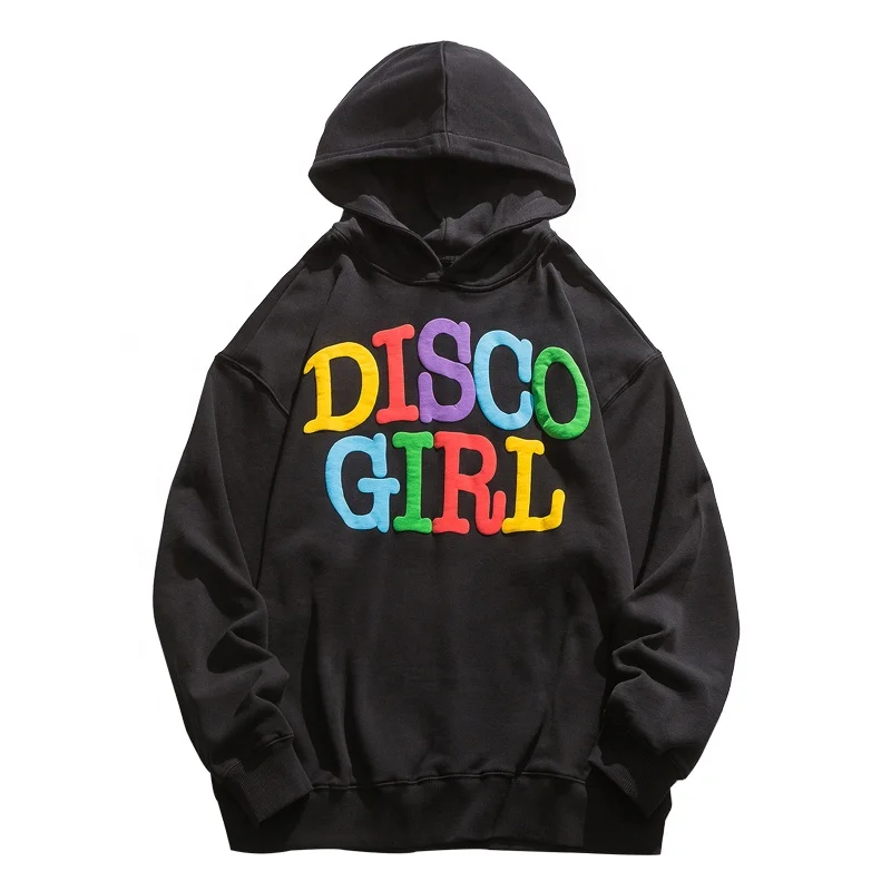 New Wholesale custom logo 3d puff Oversize 3d Puff Print hodddies Unisex Streetwear Pullover Puff Print pullover hoodie