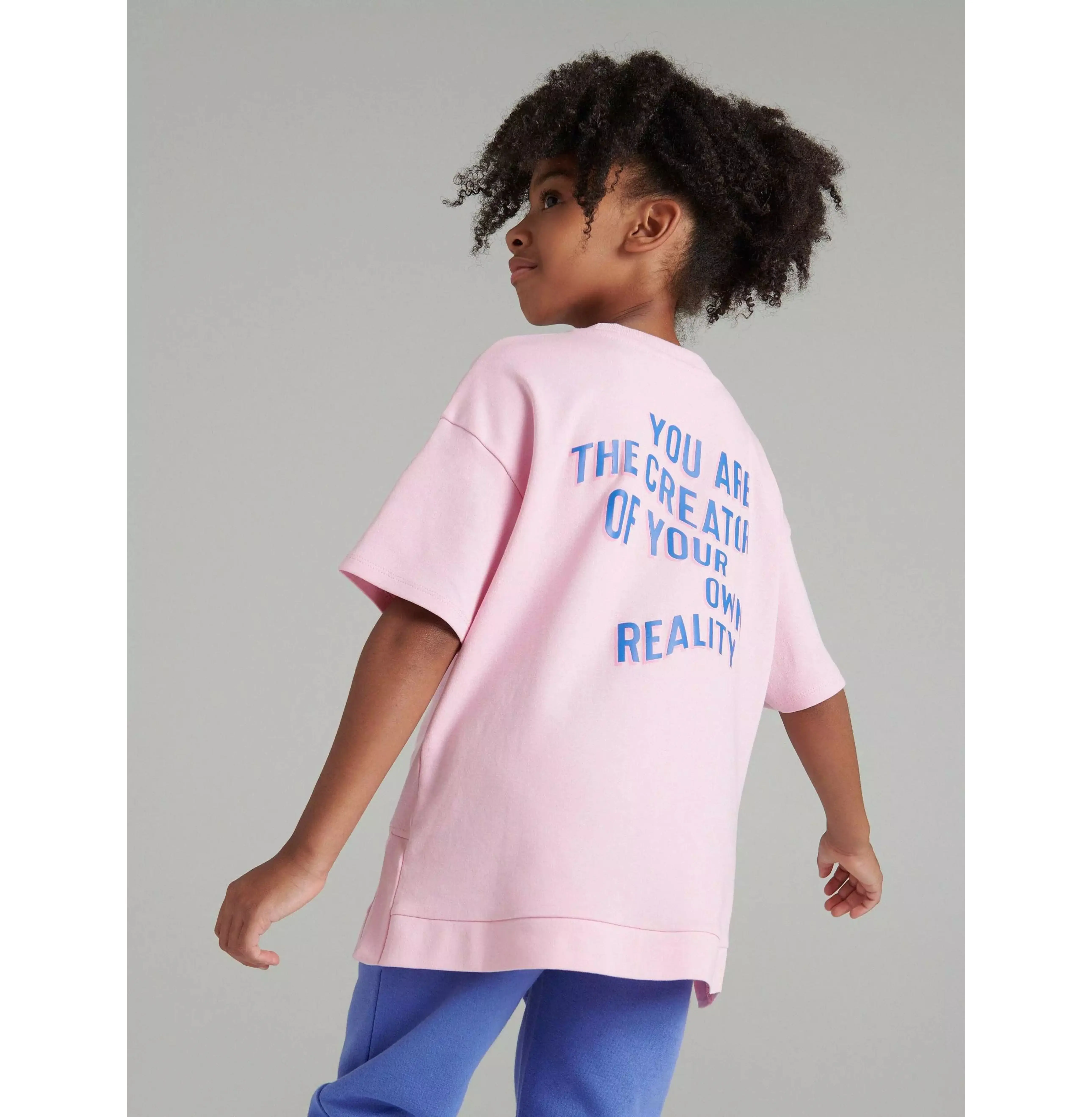 Kids Oversized T Shirts With Printed High Quality High Street Loose Drop Shoulder T-shirts Children Printed Animal T Shirt