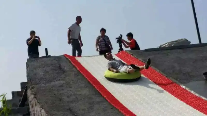 outdoor dry ski mat artificial snow sports matting needle mushroom dry ski slope mat