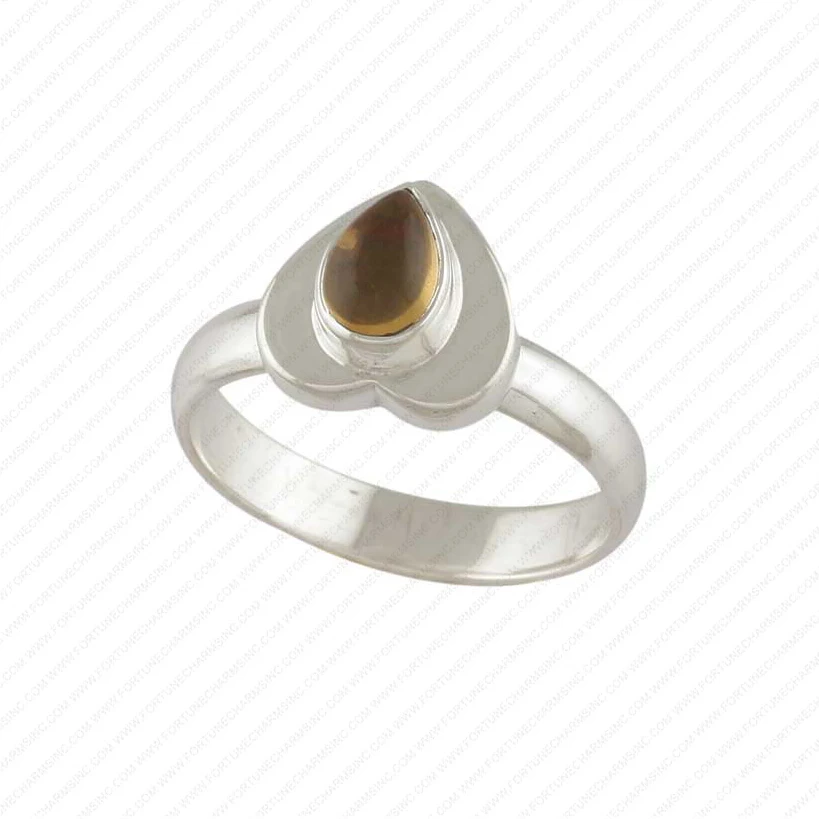 Solid Handmade 925 Silver Ring With Tiger Eye Stone Pear Cut. Anniversary Ring Gift For Your Family Members Gift For Mom, Wife.