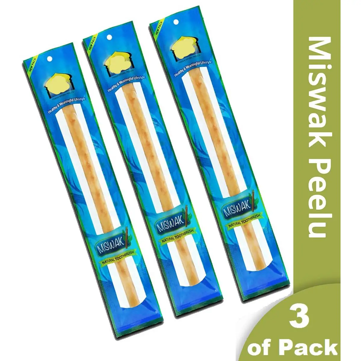 Peelu Miswak Vacuum Packed Natural Toothbrush