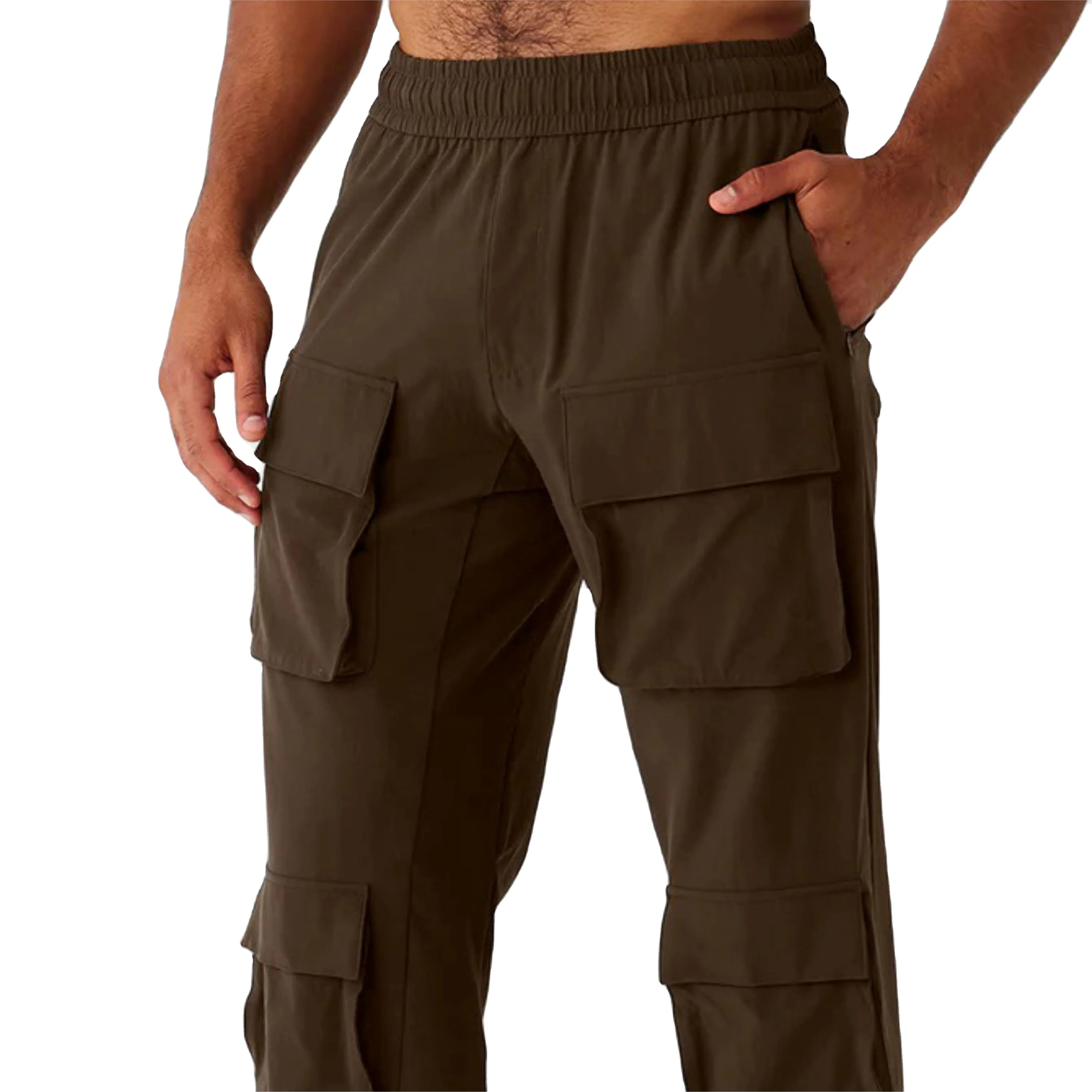 Versatile Men Ripstop Trousers with Convertible Features  Easily Transforms into Shorts Equipped with Secure Zippered Pockets