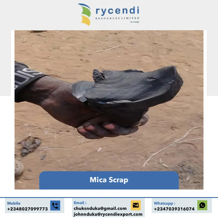 Good Quality Bulk Buy Non-Metallic Mineral Deposits Industrial Grade Mica Scrap/ Muscovite Mica Scrap from Nigeria