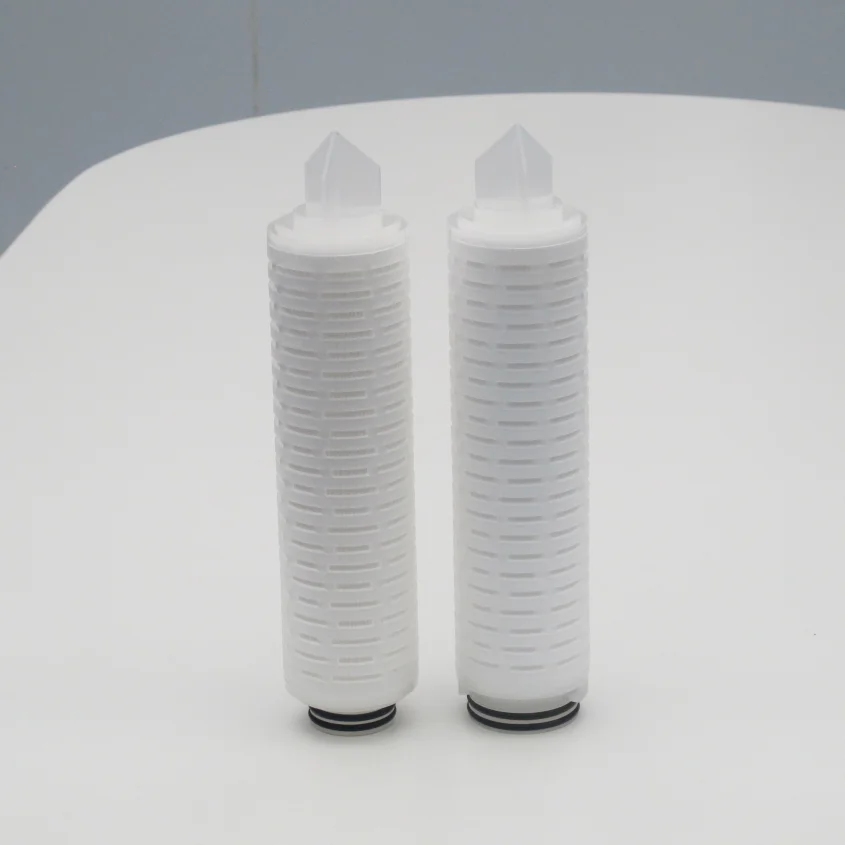Hangzhou 0.22 Micron 20inch PES/PTFE Filter Cartridge Code 7 Membrane Pleated Filter Cartridge
