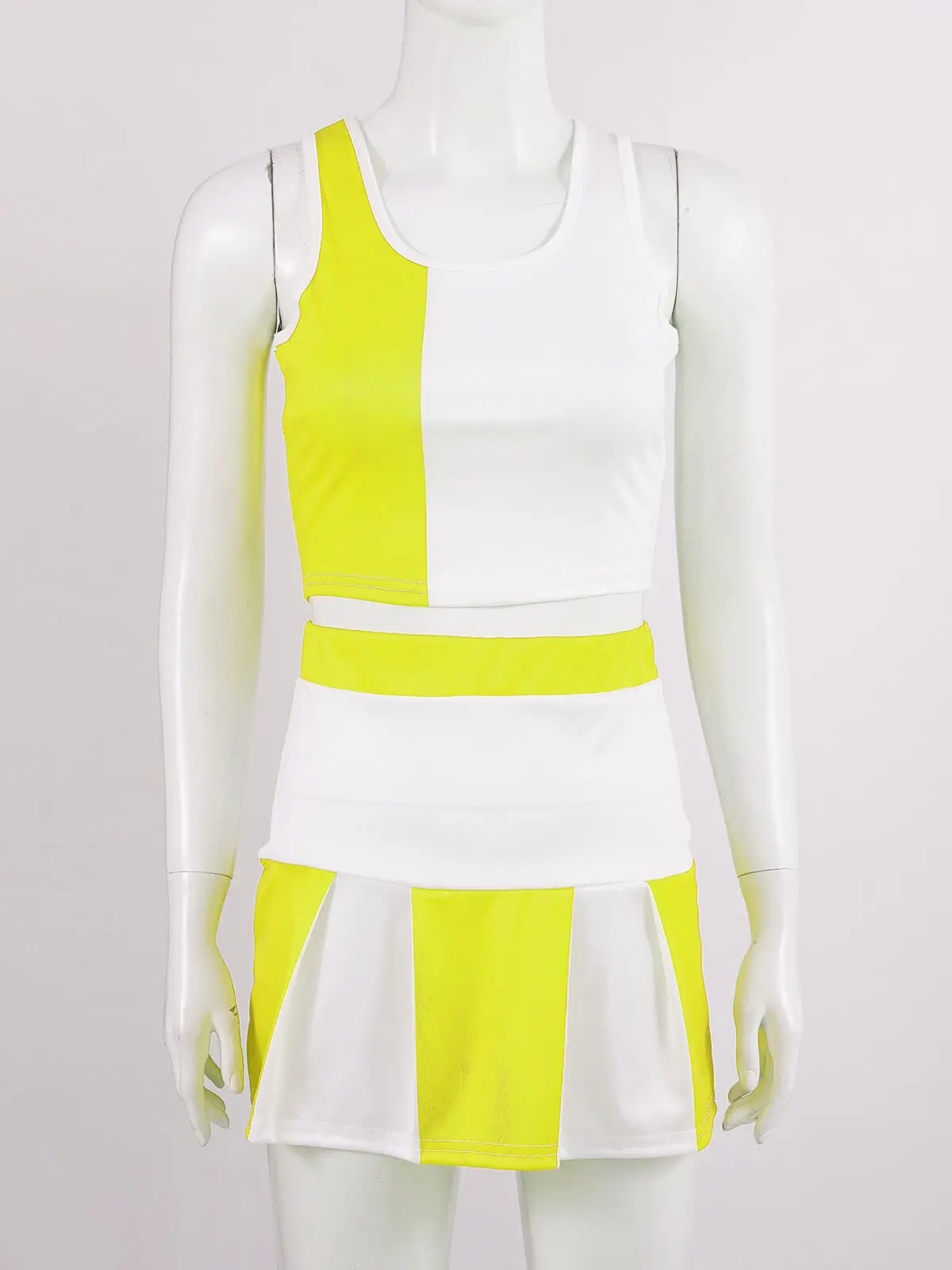 beautiful cheerleading uniforms custom printed words crop top with pleated skirt cheerleading practice set