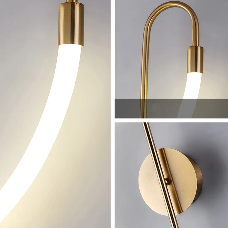 Tpstarlite Nordic Modern Hotel Indoor Bedroom Bedside Wall Sconce Light Decorative Wall Lamp