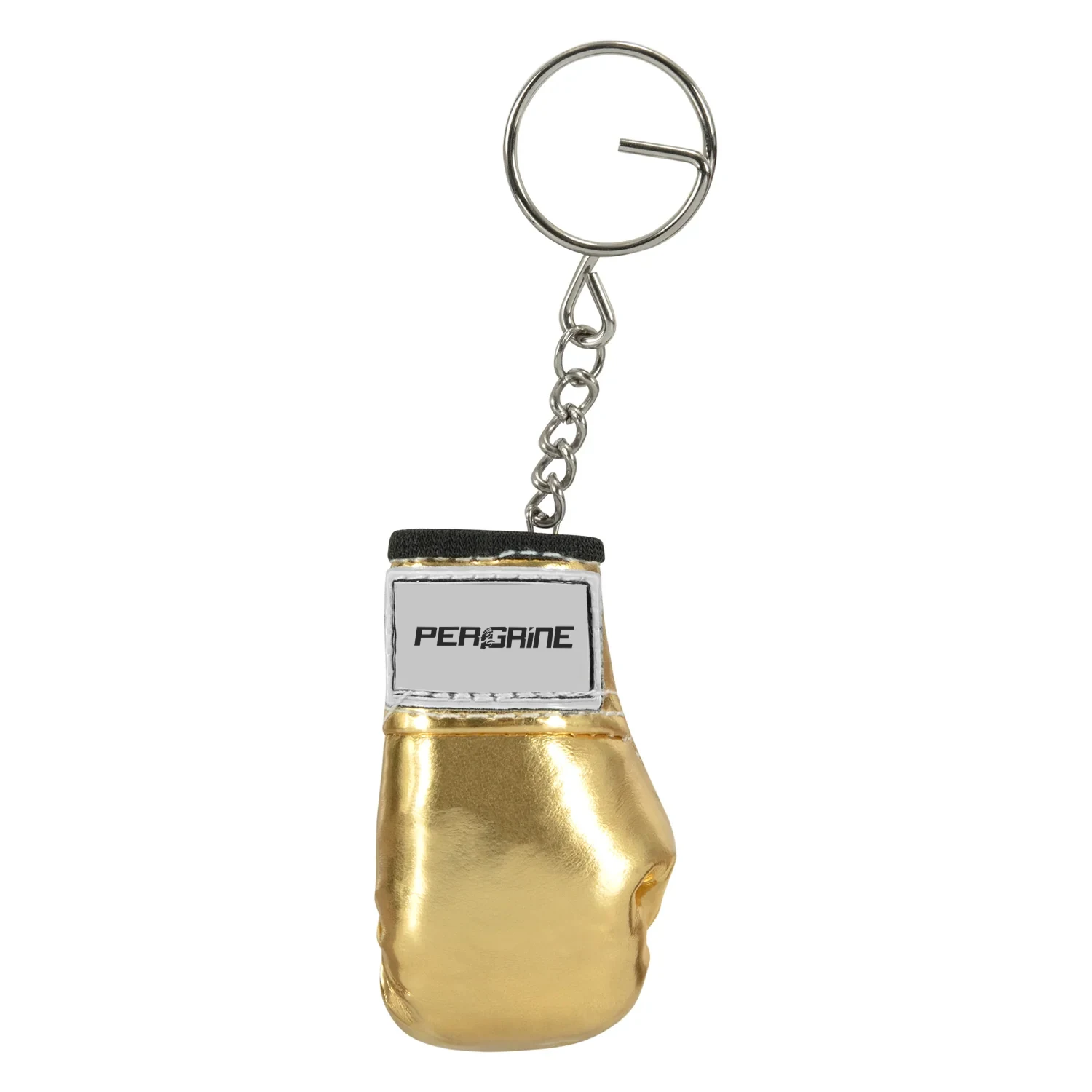 Car Hanging Sport Team Silver 3D Metal Boxing Gloves Keychain Custom Strong Key Holder Key Ring Mini Boxing Glove Keychain