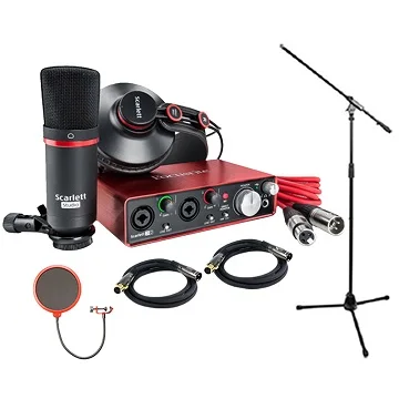 Affirm Focusrites Scarletts 2i2 Studio 2nd Gen USB Audio Interface and Recording Bundle with Pro Tools