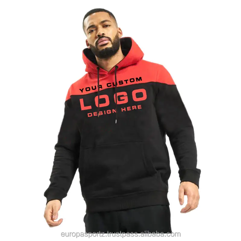 Wholesale Custom logo Hoodie High Quality Outdoor Sports Comfortable Sublimation Sweatshirt Colorblock Sweatshirt Hoodies
