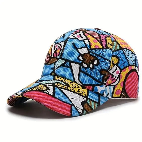 Classic European and American Style Sporty Baseball Caps Affixed Cloth Embroidery Snapbacks Hats Unisex Custom Printed Cap