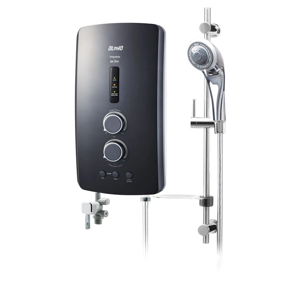 New Malaysia Wholesale Bathroom IM-9EP Tankless Instant Shower Water Heater Wall Mounted High Technology