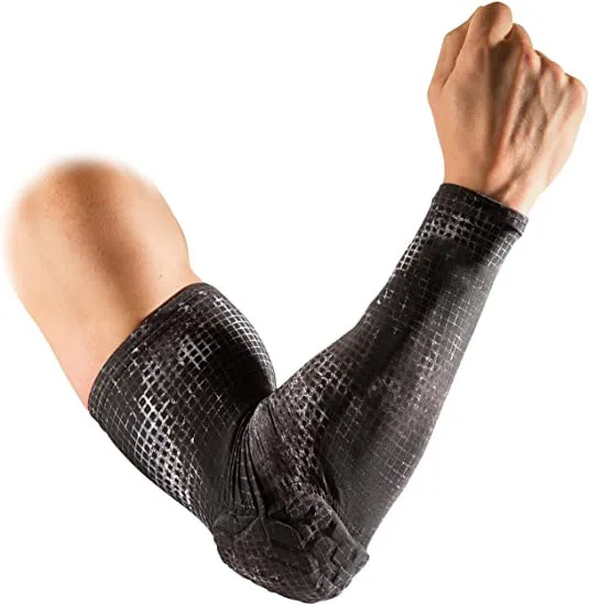 Налокотники с шестигранной подкладкой компрессионные налокотники для футбола волейбола бейсбола размер перчаток взрослых и молодежи