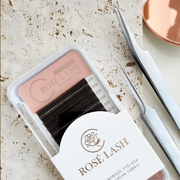 Korea Lash Brown collection DARK Brown LIGHT Brown Choco Brown 0.07 Volume Color Eyelash Extension