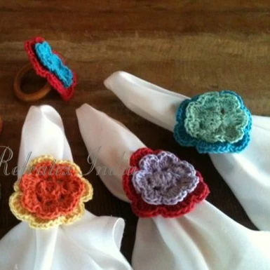 Кольцо для салфеток ручной работы вязания крючком оптовый поставщик и производство из рефракса Индия Сделано в Индии высокое качество низкая цена