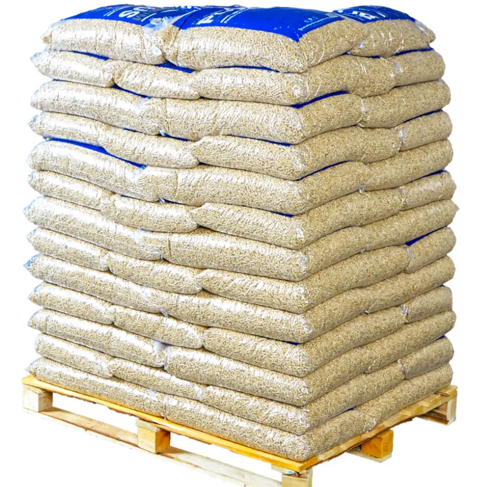 Wood Pellets Wholesale / Bio Pellets Pine New Energy Ash Less Calorie Large Wood Pellets for sale