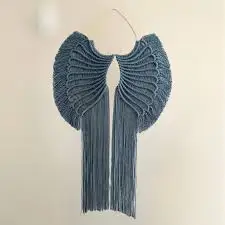 Hand Made Macrame Large Angel Wings Wall Hanging Cotton Boho Wall Decor For Bedroom Living Room Home Decor at wholesale price