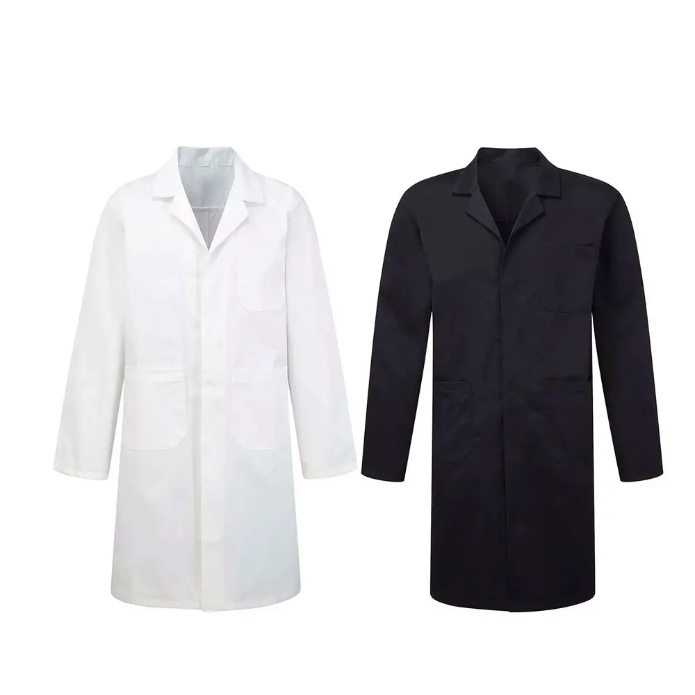 Premium Quality Reasonable Price Lab Coat Warehouse Clothing Work Wear Long Protection White Navy for Students and Doctor