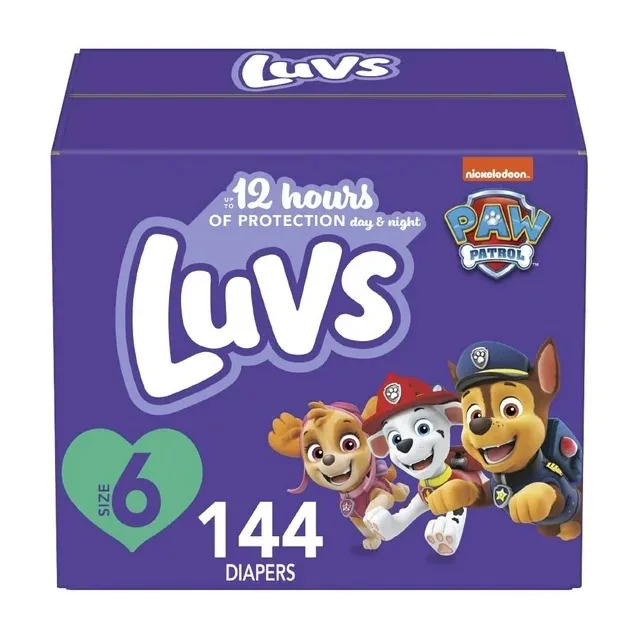 Подгузники Luvs размер 6 144 количество-одноразовые подгузники